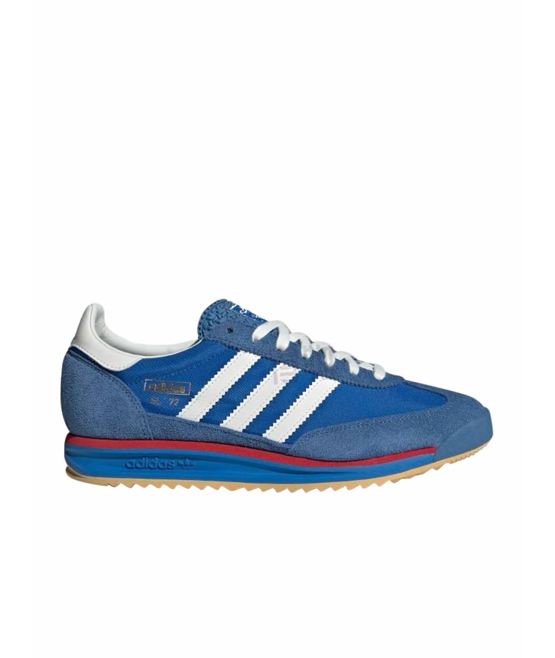ADIDAS Синие текстильные низкие кроссовки / кеды, фото 1