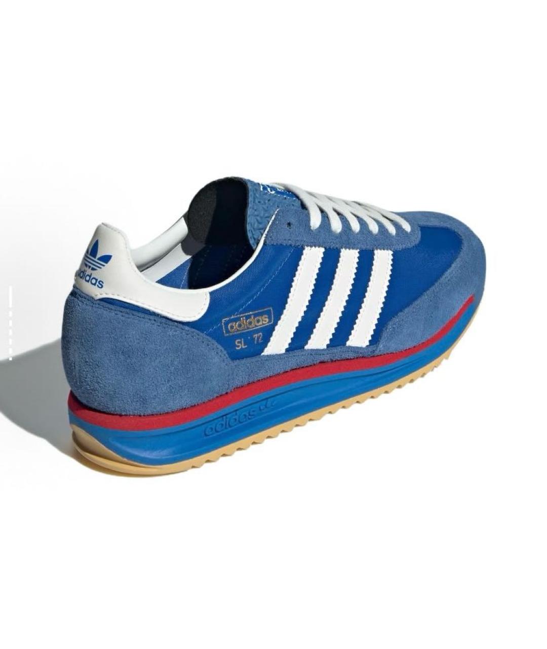 ADIDAS Синие текстильные низкие кроссовки / кеды, фото 5