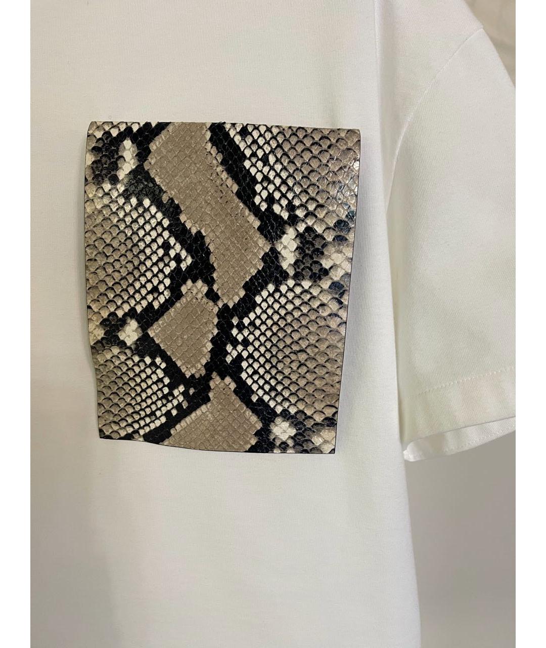 JIL SANDER Белая хлопковая футболка, фото 3