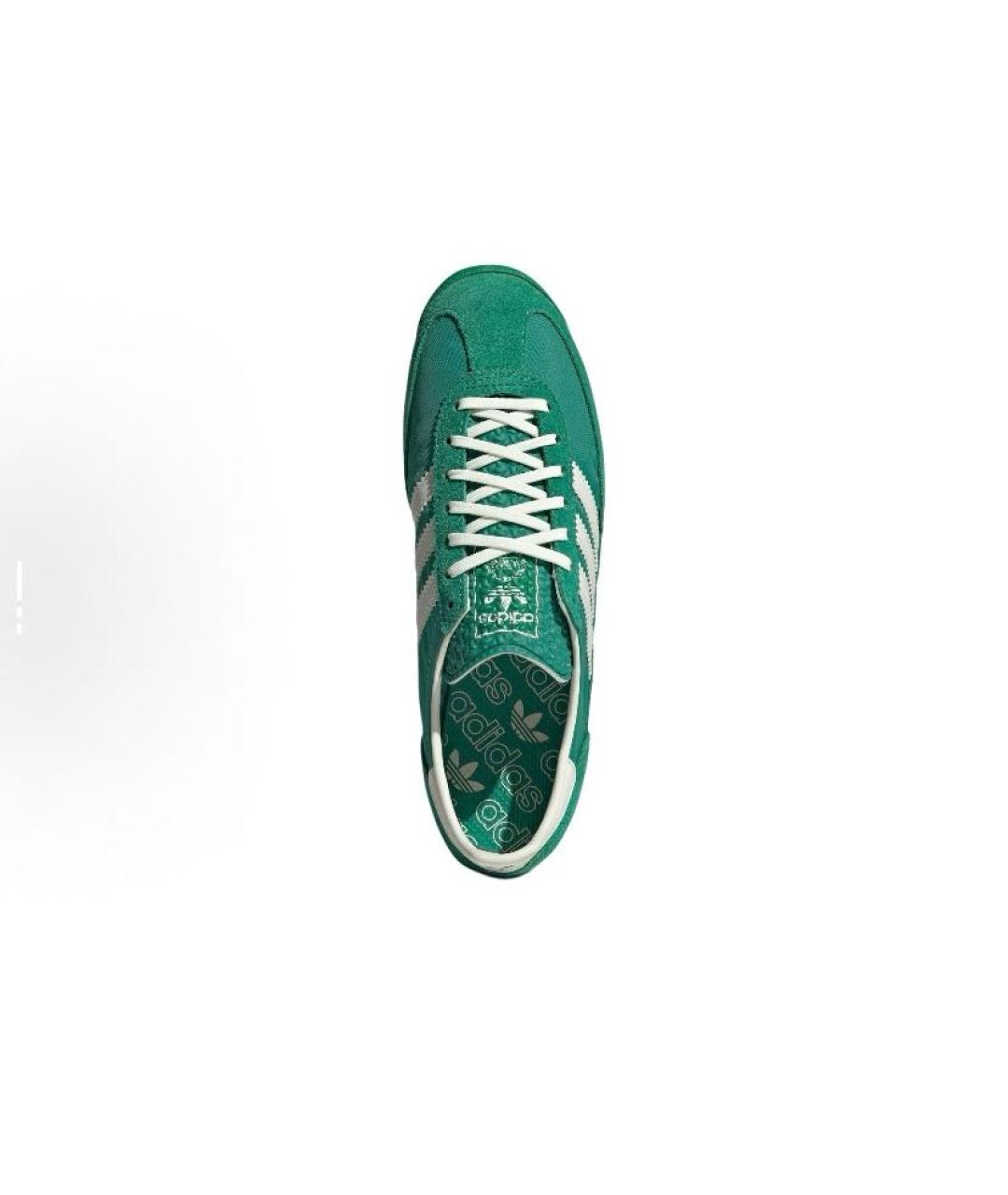 ADIDAS Зеленые текстильные низкие кроссовки / кеды, фото 5