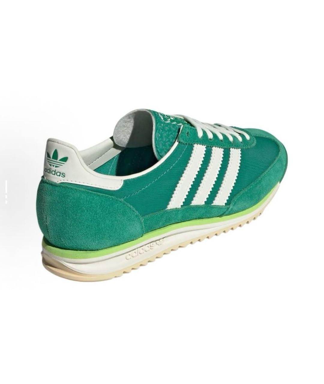 ADIDAS Зеленые текстильные низкие кроссовки / кеды, фото 4