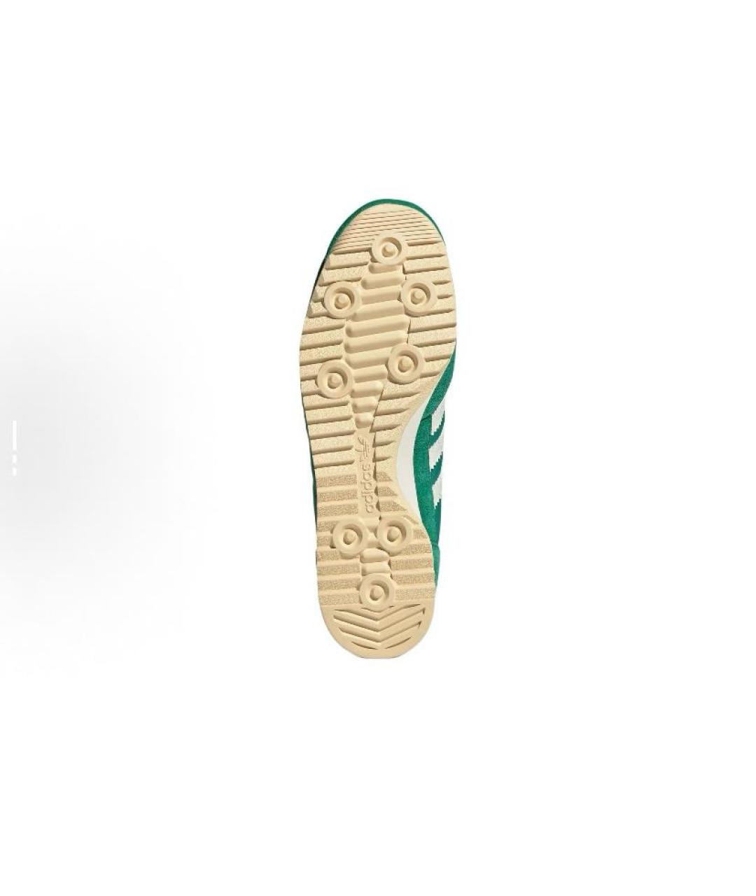 ADIDAS Зеленые текстильные низкие кроссовки / кеды, фото 6