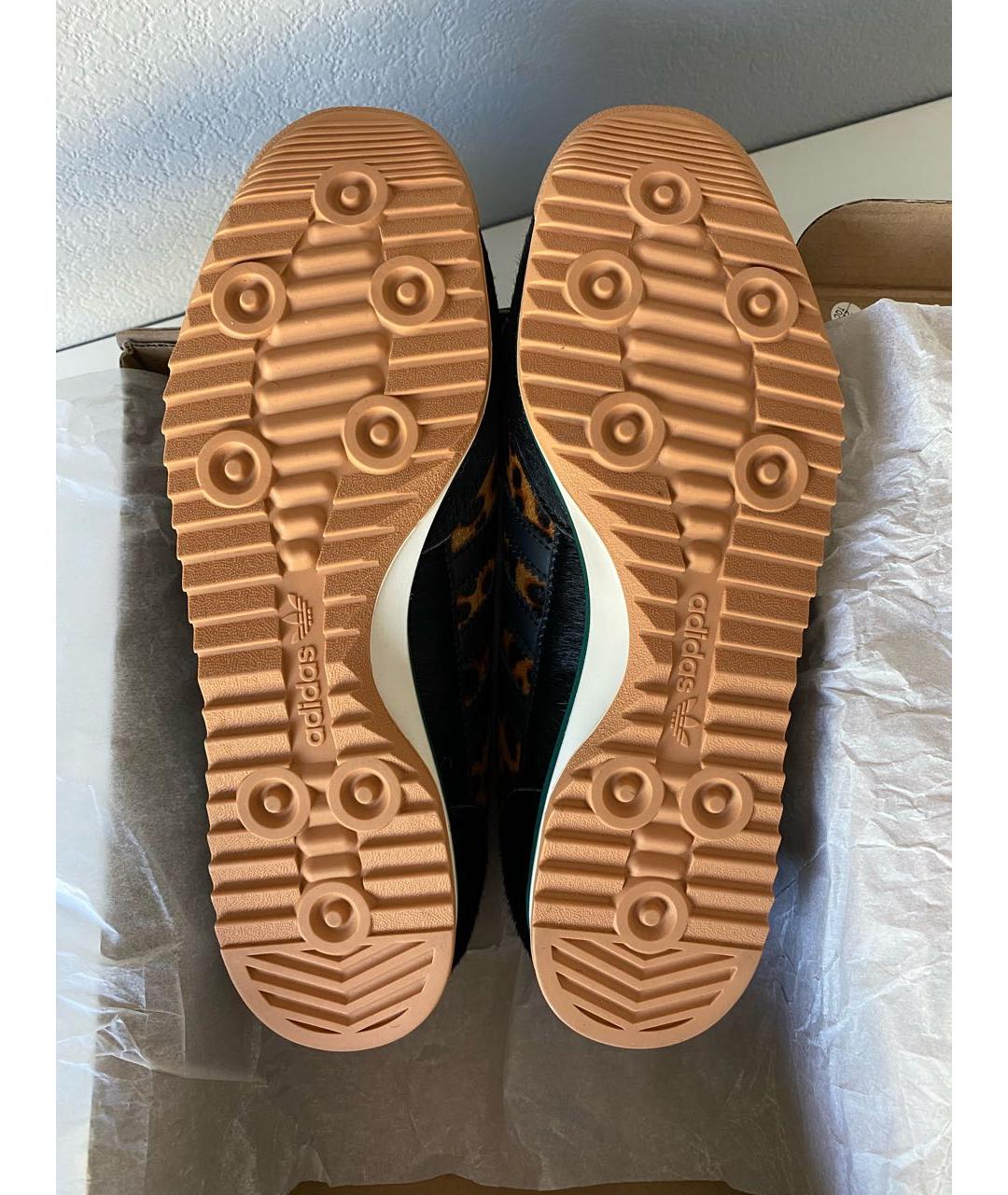 ADIDAS Черные текстильные низкие кроссовки / кеды, фото 6