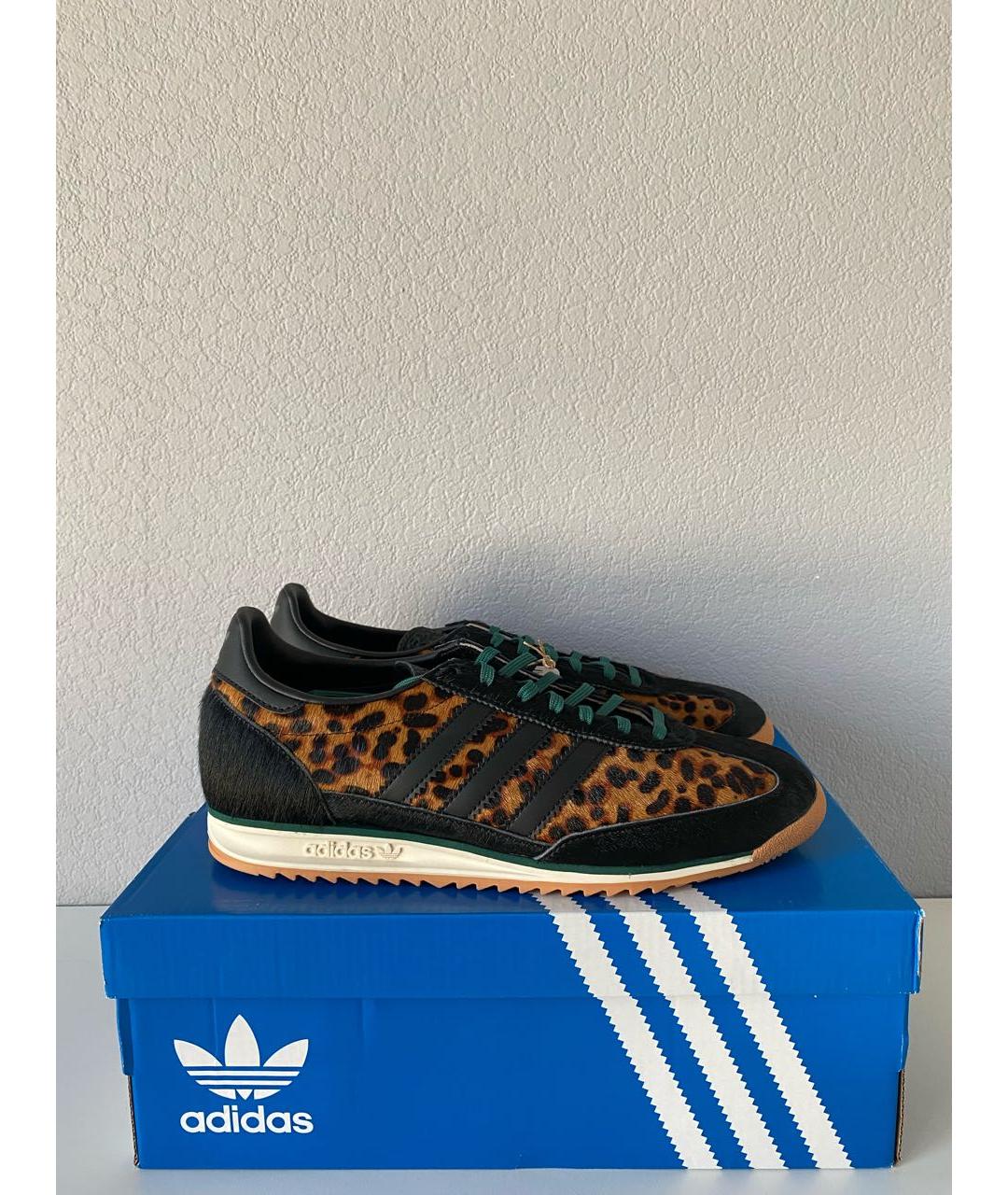 ADIDAS Черные текстильные низкие кроссовки / кеды, фото 4