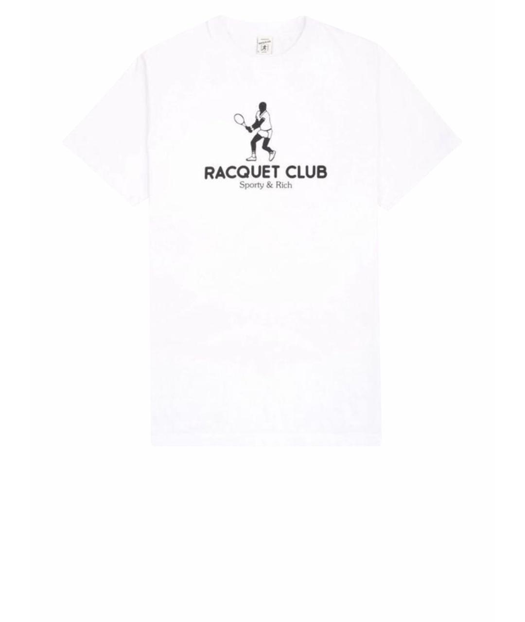 SPORTY AND RICH Белая хлопковая майка, фото 1