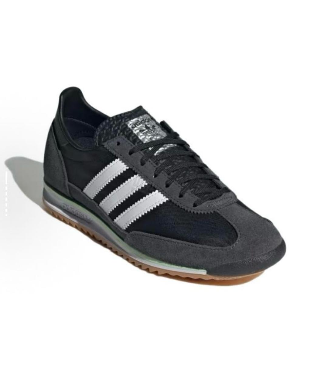 ADIDAS Черные текстильные низкие кроссовки / кеды, фото 3