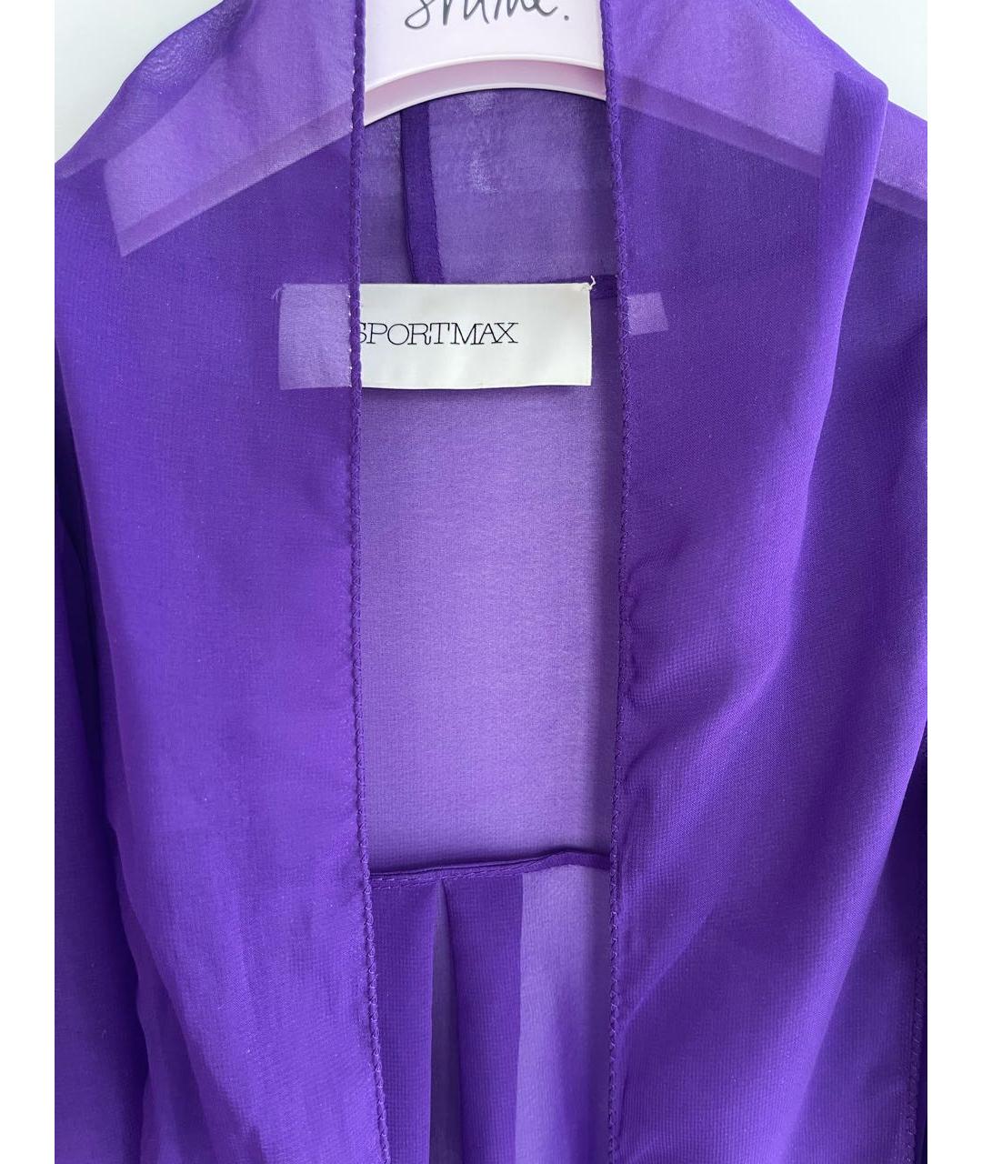 SPORTMAX Фиолетовая блузы, фото 3
