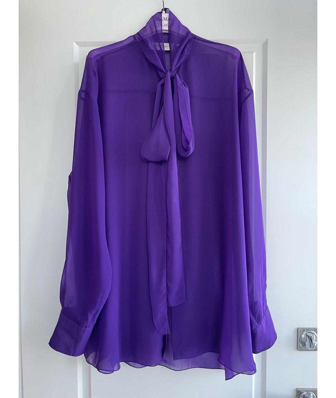 SPORTMAX Фиолетовая блузы, фото 5