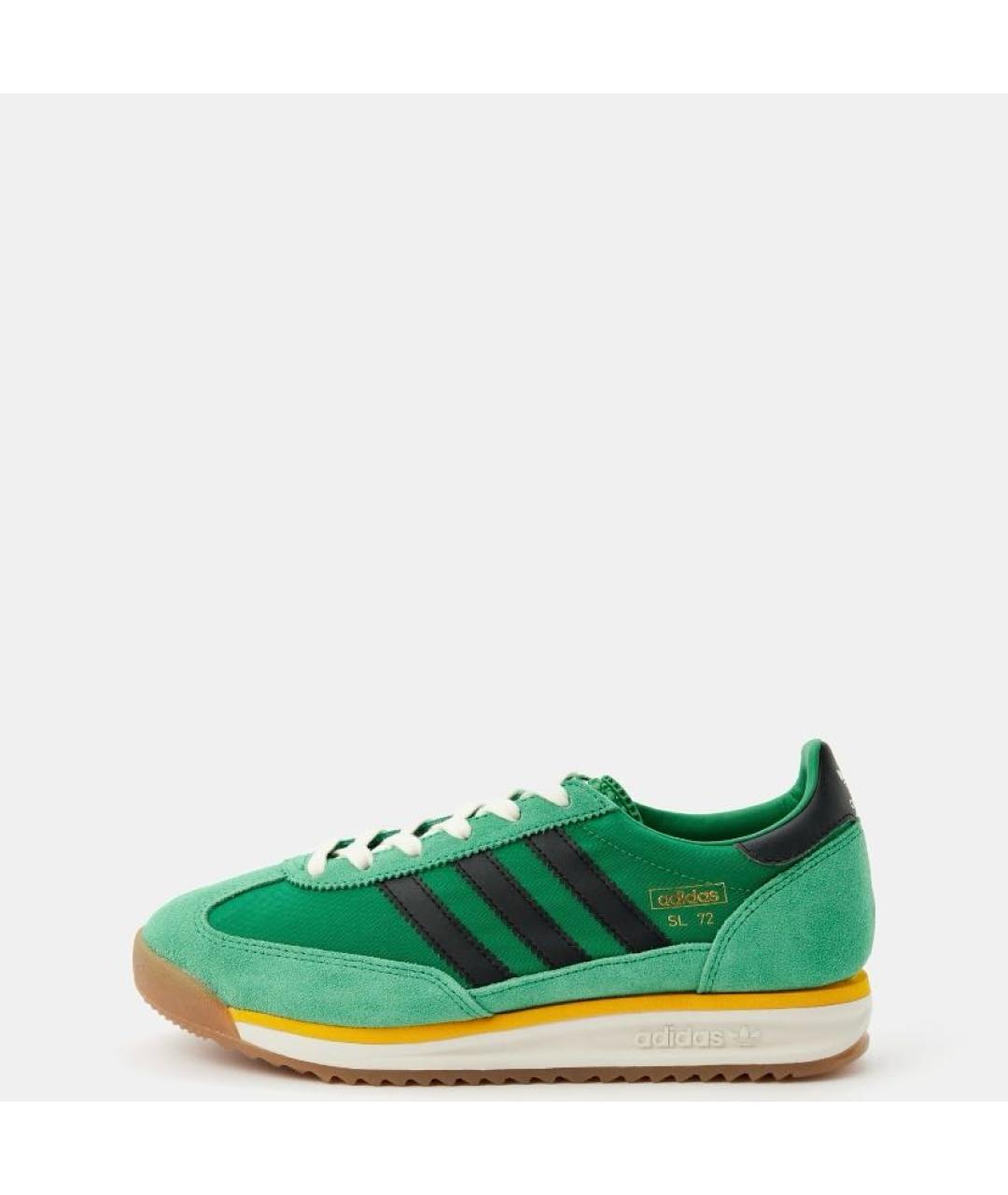 ADIDAS Зеленые текстильные низкие кроссовки / кеды, фото 2