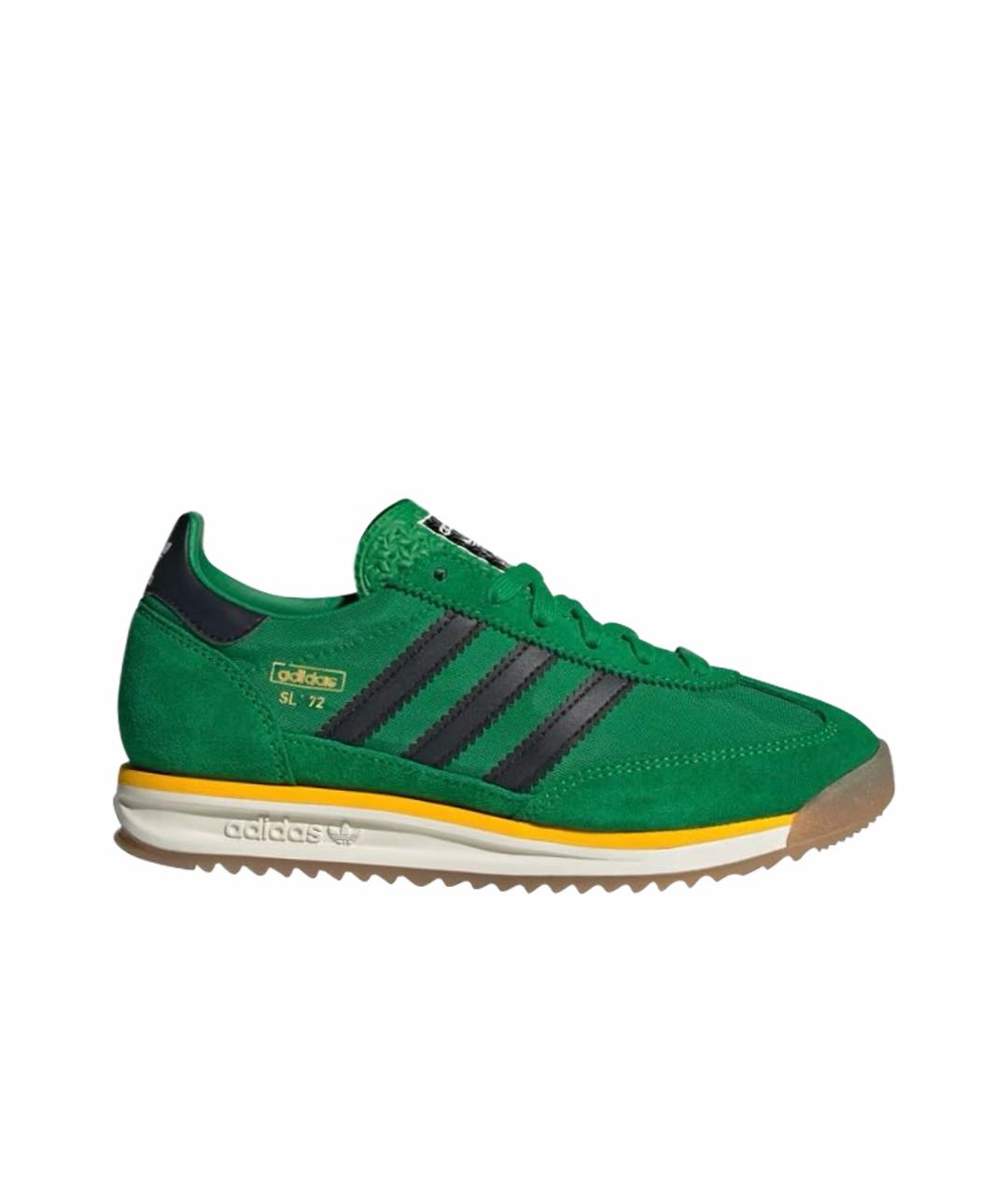 ADIDAS Зеленые текстильные низкие кроссовки / кеды, фото 7