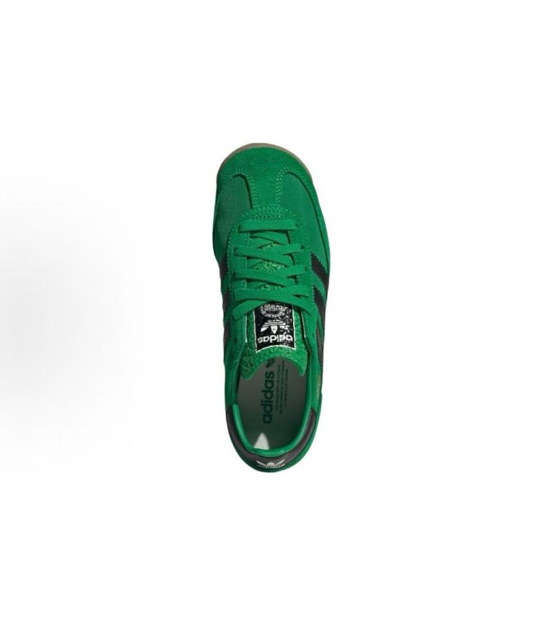 ADIDAS Зеленые текстильные низкие кроссовки / кеды, фото 5