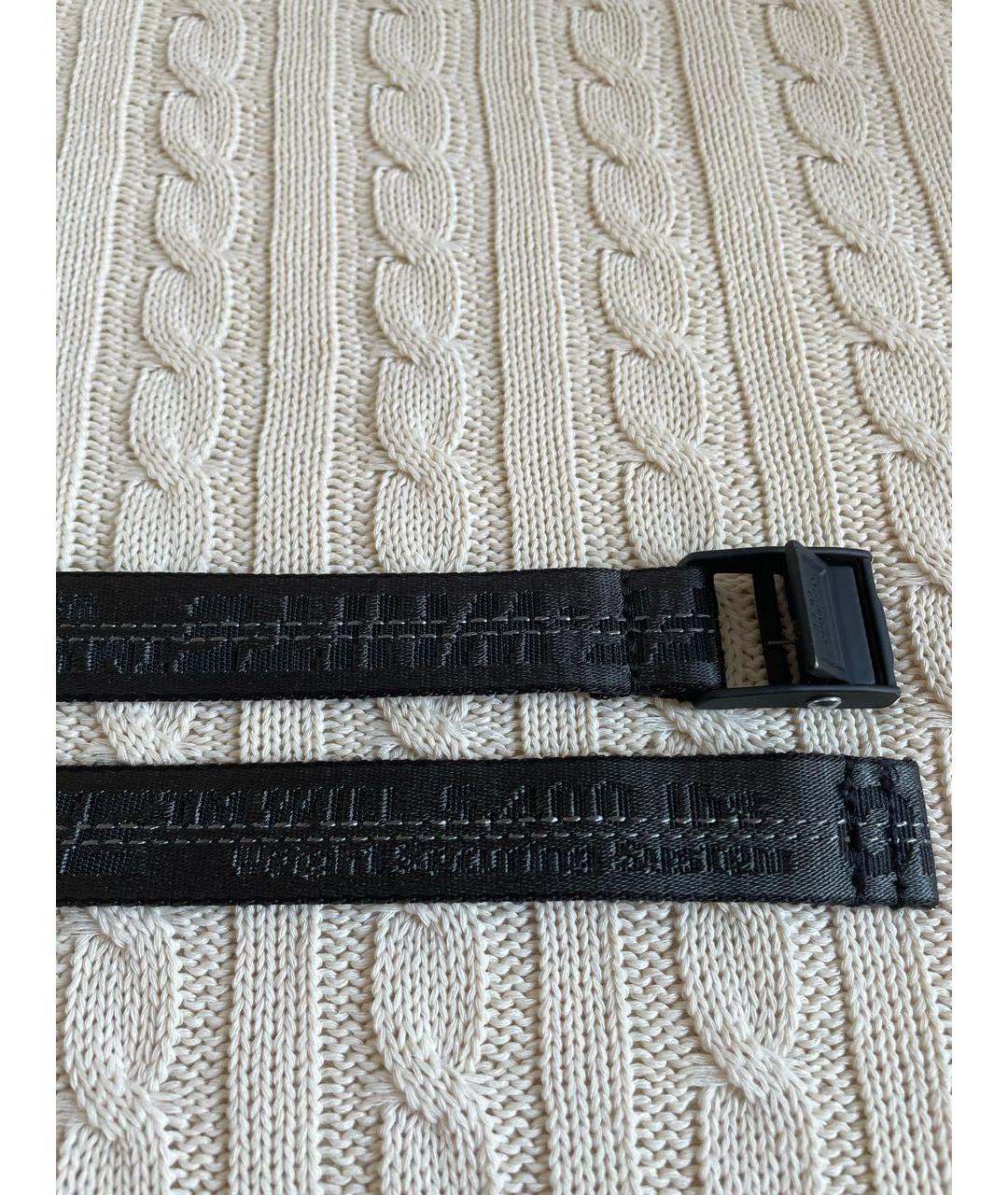 OFF-WHITE Черный ремень, фото 5