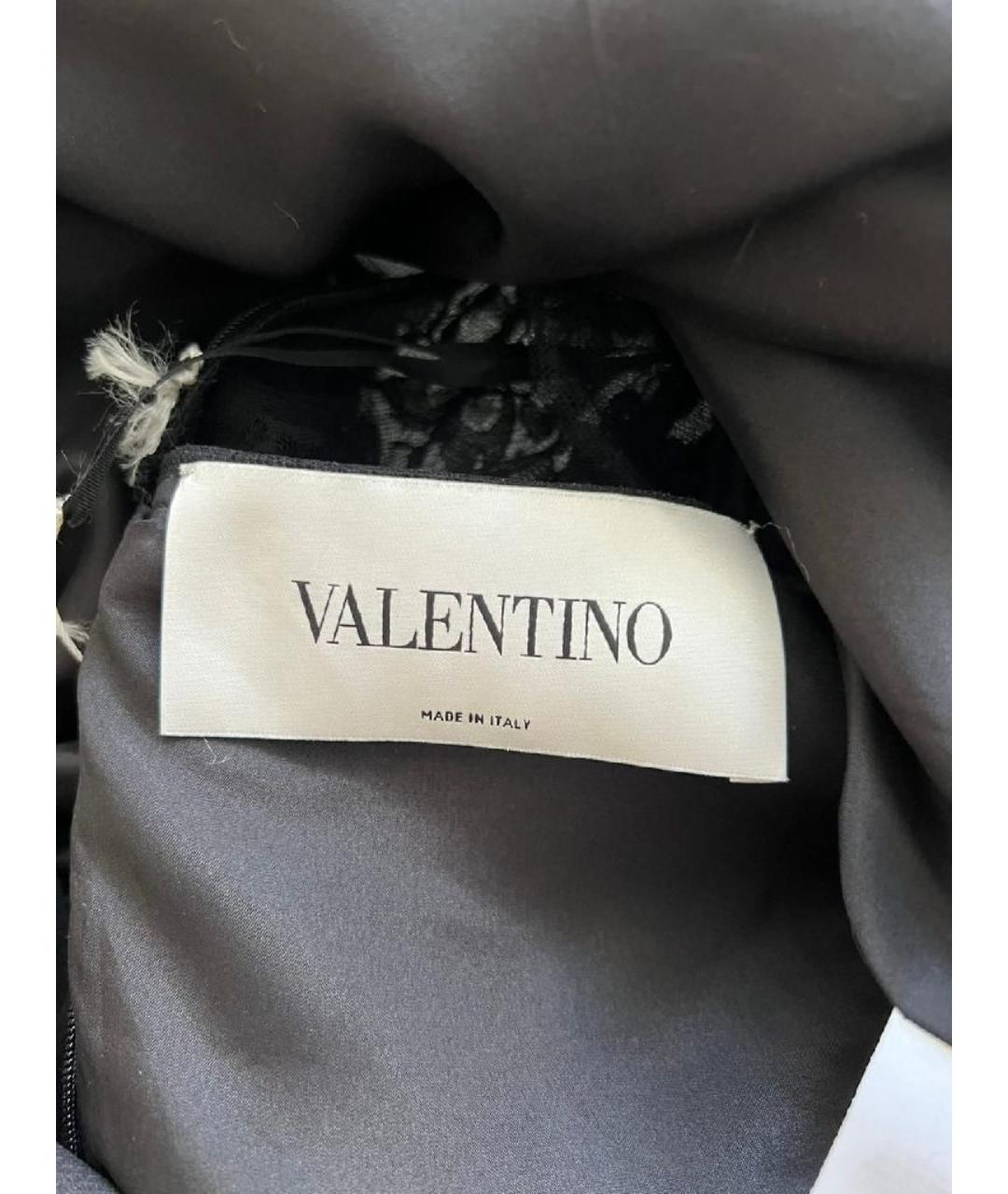 VALENTINO Черное коктейльное платье, фото 9