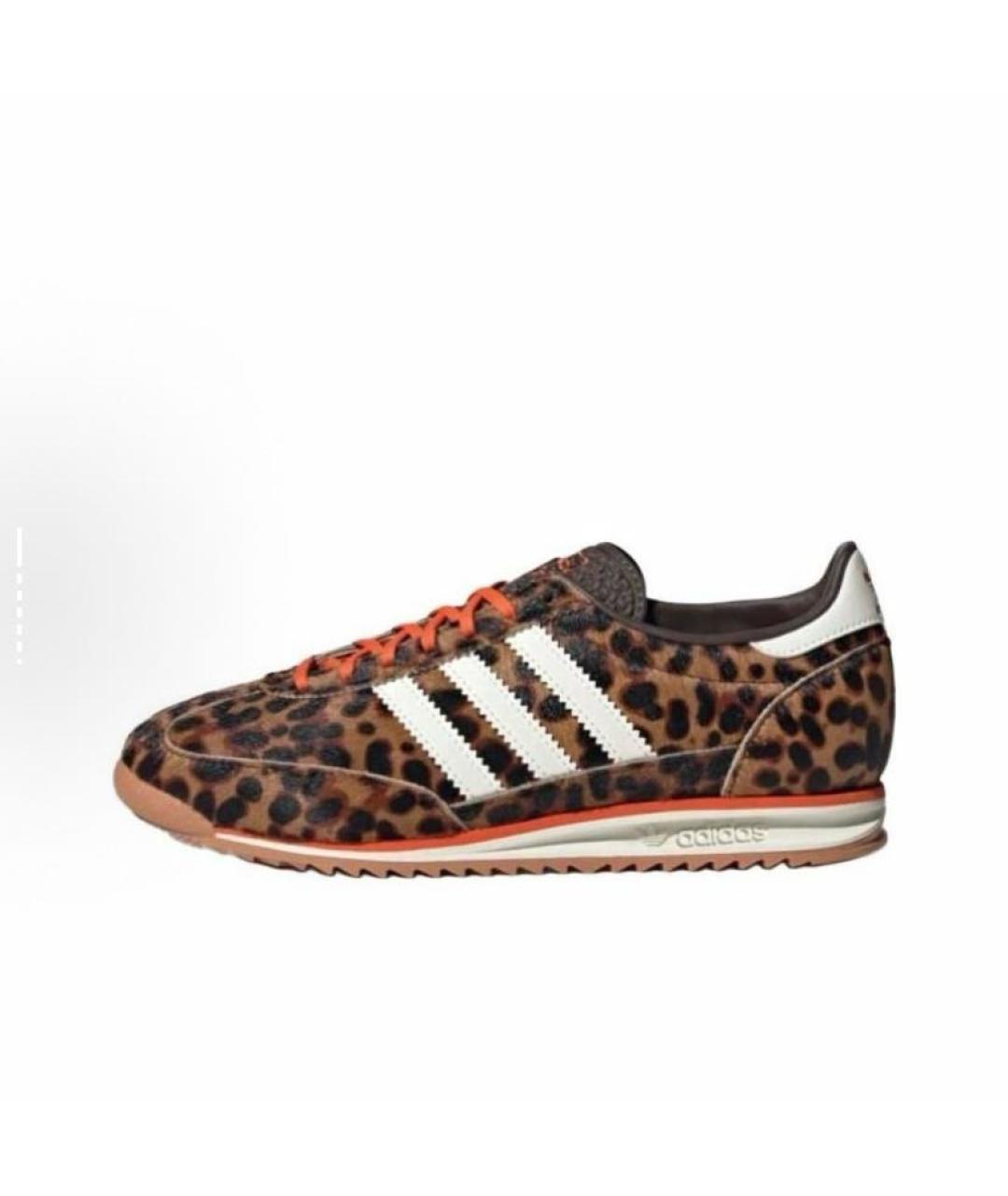 ADIDAS Коричневые текстильные низкие кроссовки / кеды, фото 2