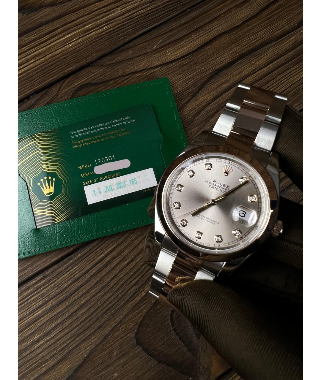 ROLEX Золотые часы из розового золота, фото 2