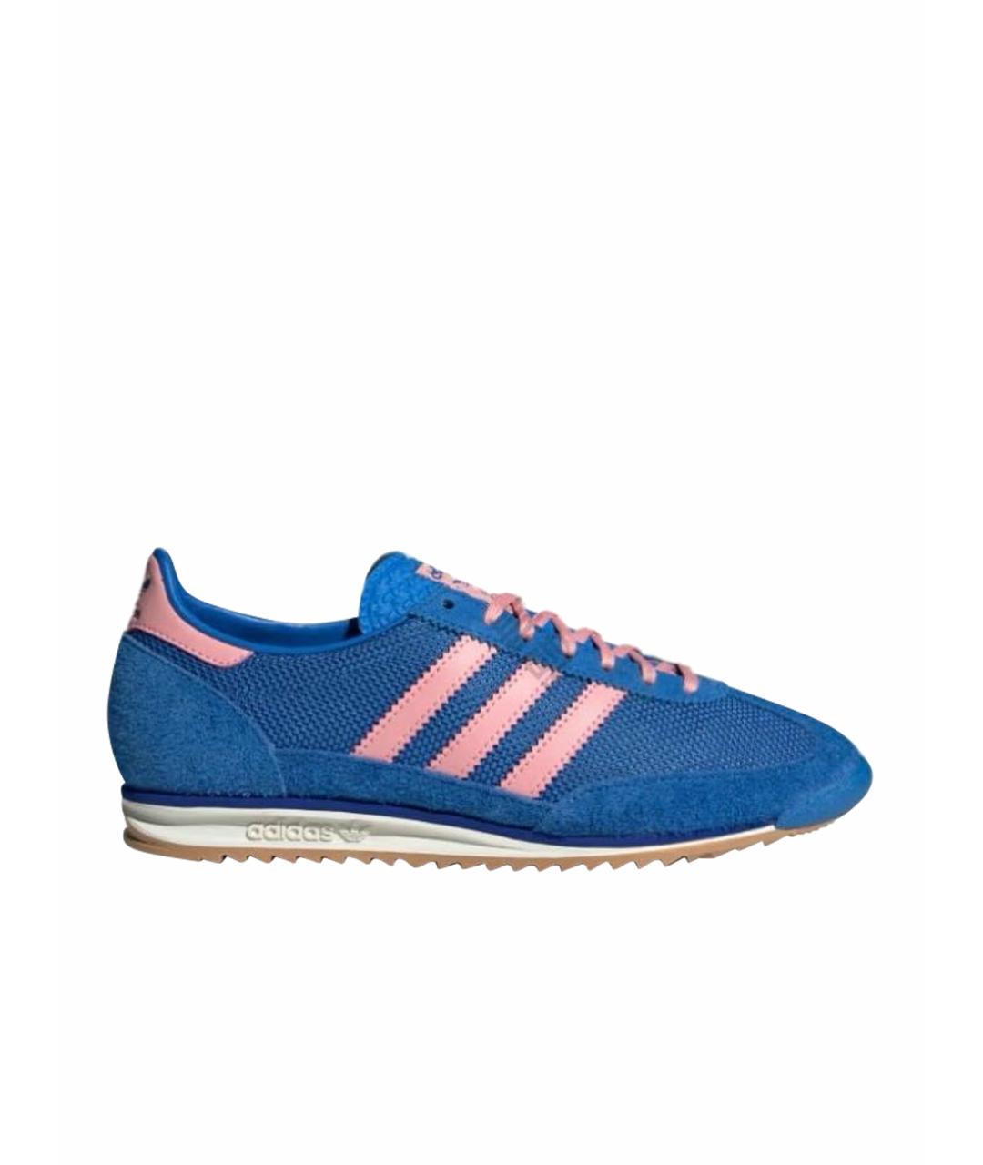 ADIDAS Синие текстильные низкие кроссовки / кеды, фото 1