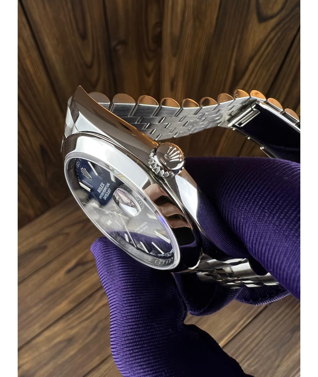 ROLEX Темно-синие часы, фото 4