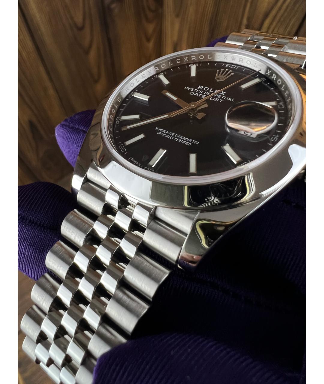 ROLEX Темно-синие часы, фото 9
