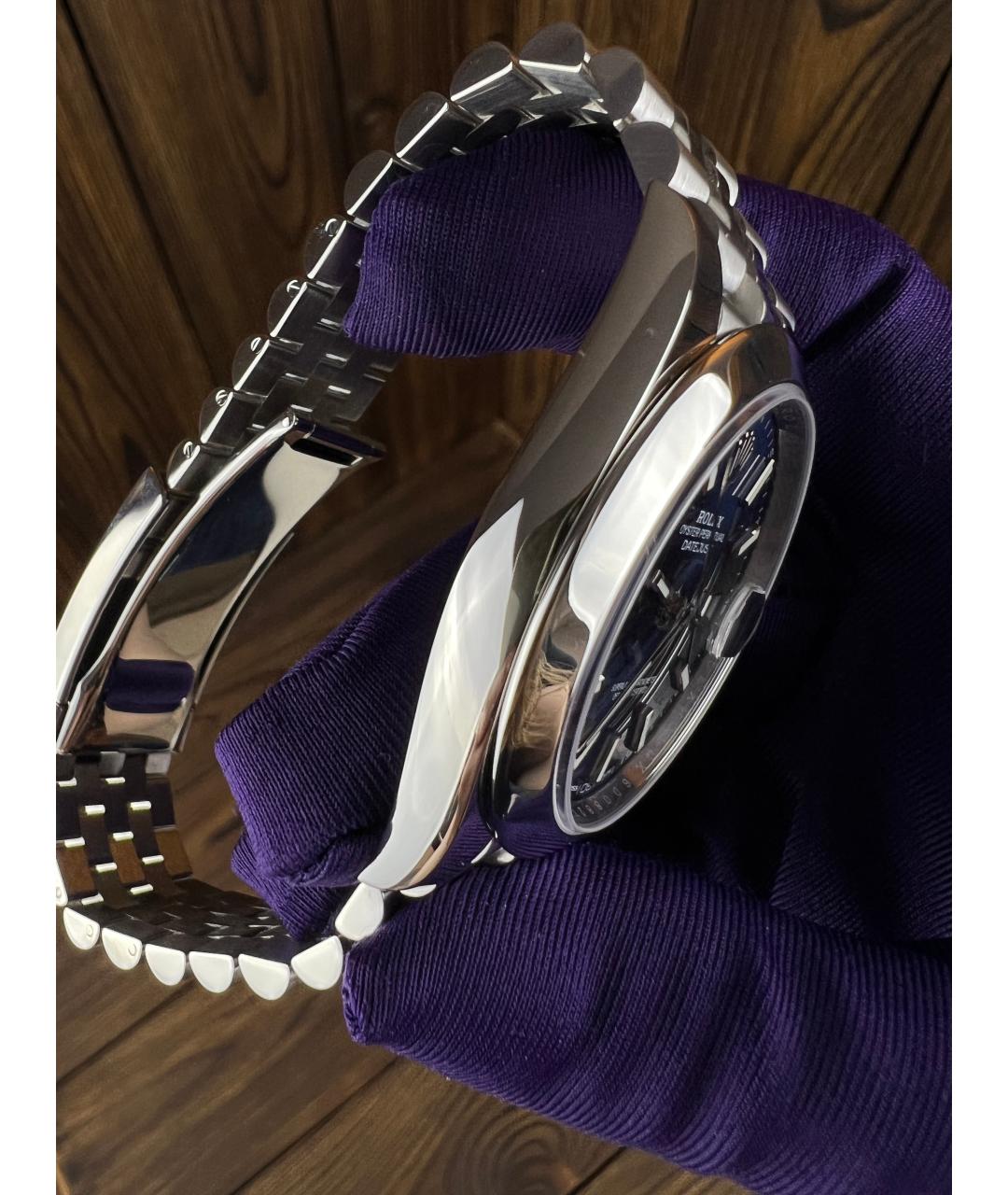 ROLEX Темно-синие часы, фото 5