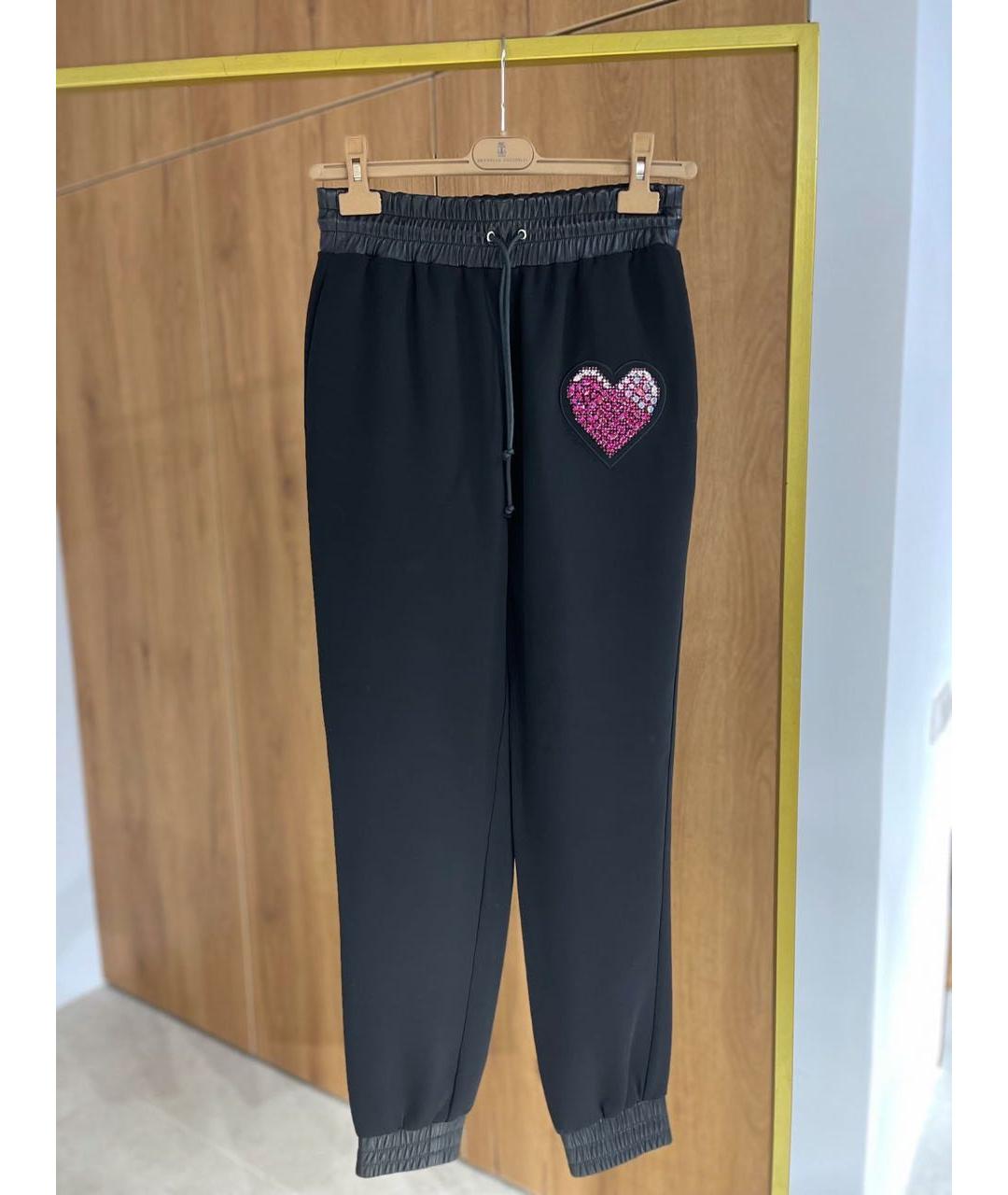 PHILIPP PLEIN Черные брюки узкие, фото 2