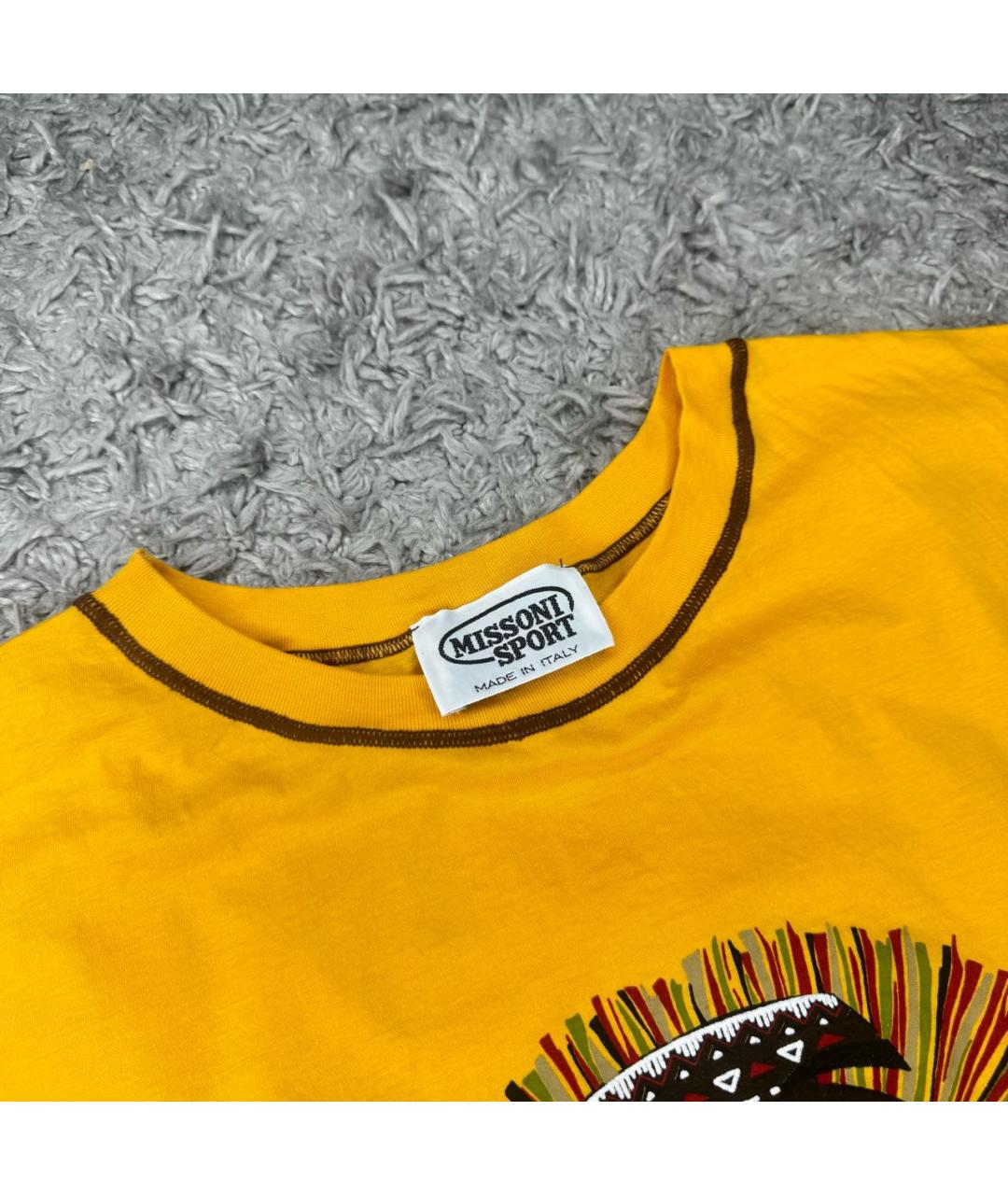 MISSONI Желтое хлопковое повседневное платье, фото 3