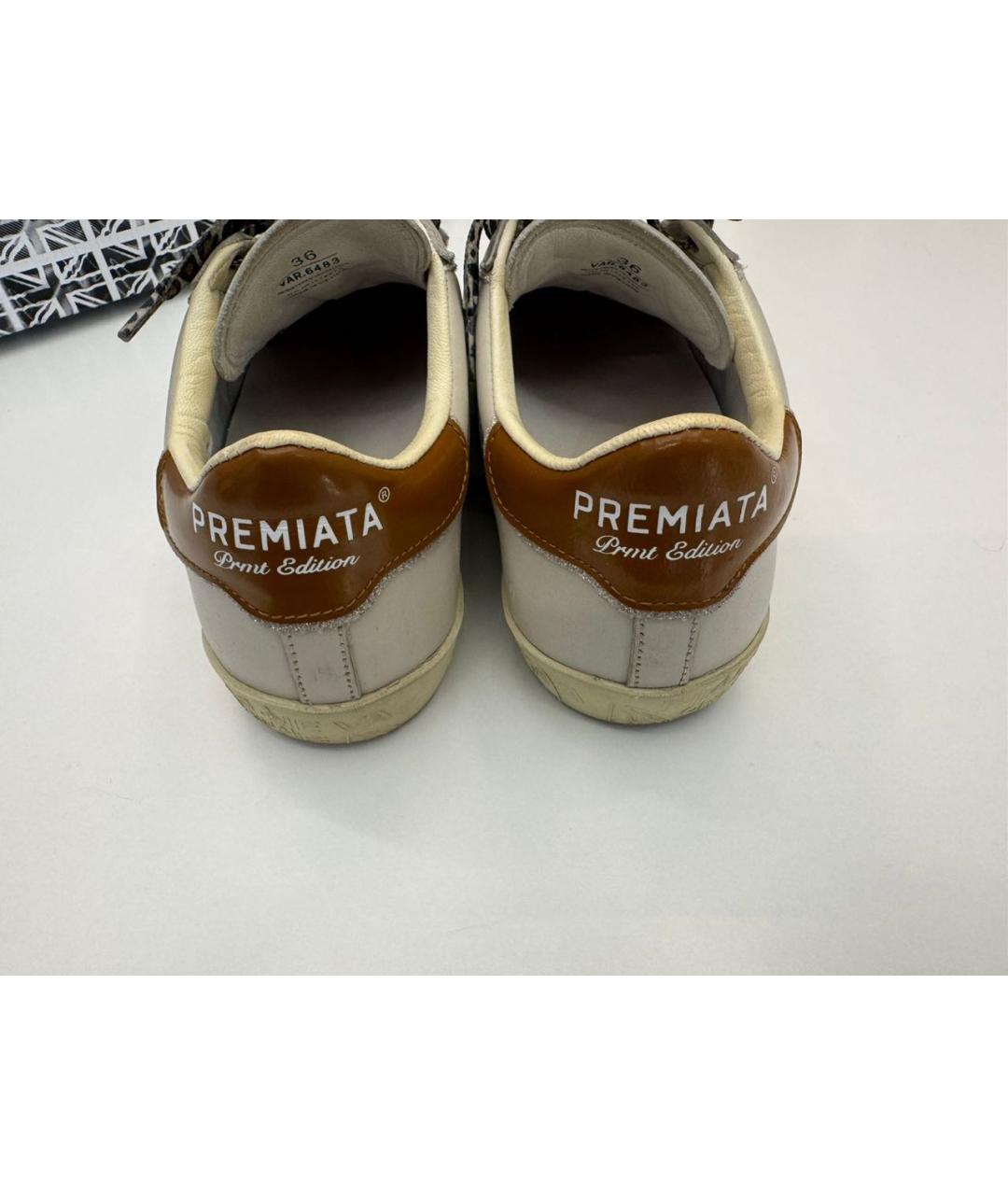 PREMIATA Серые кожаные кеды, фото 4