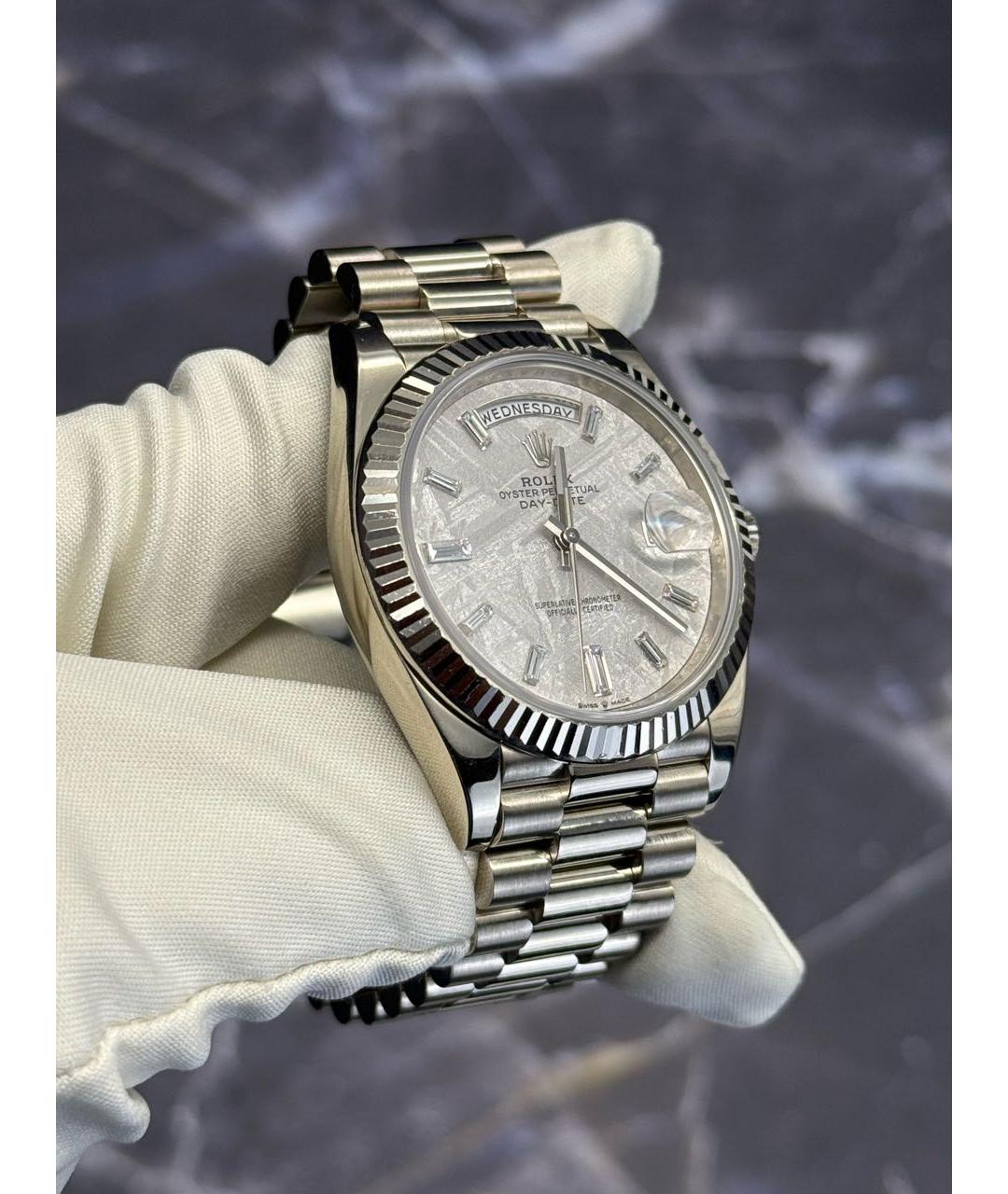 ROLEX Часы из белого золота, фото 9