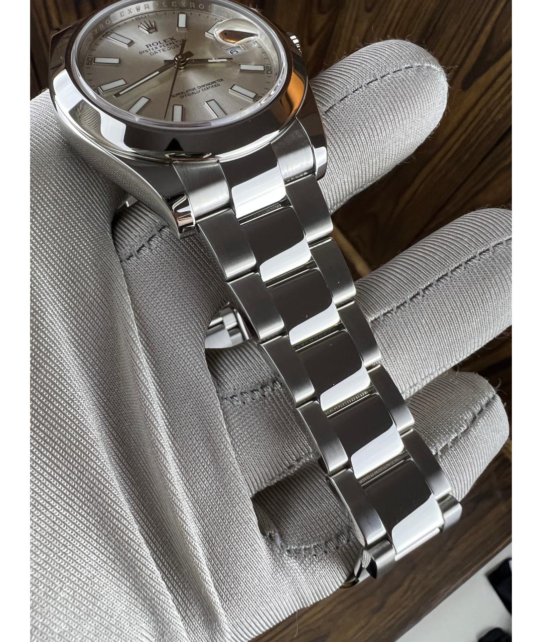 ROLEX Серые часы, фото 5