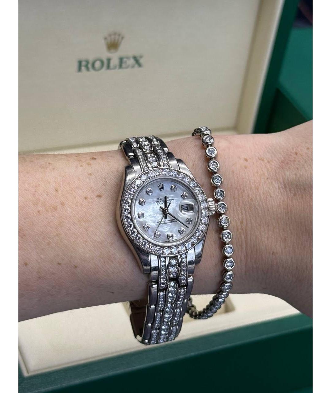 ROLEX Часы из белого золота, фото 5