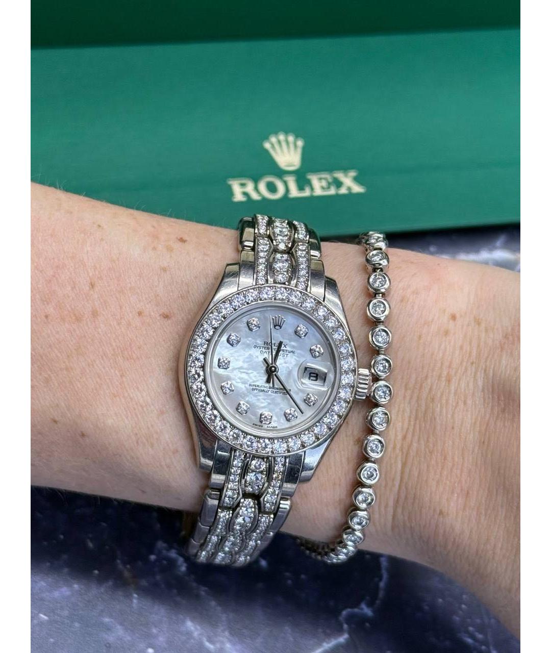 ROLEX Часы из белого золота, фото 7