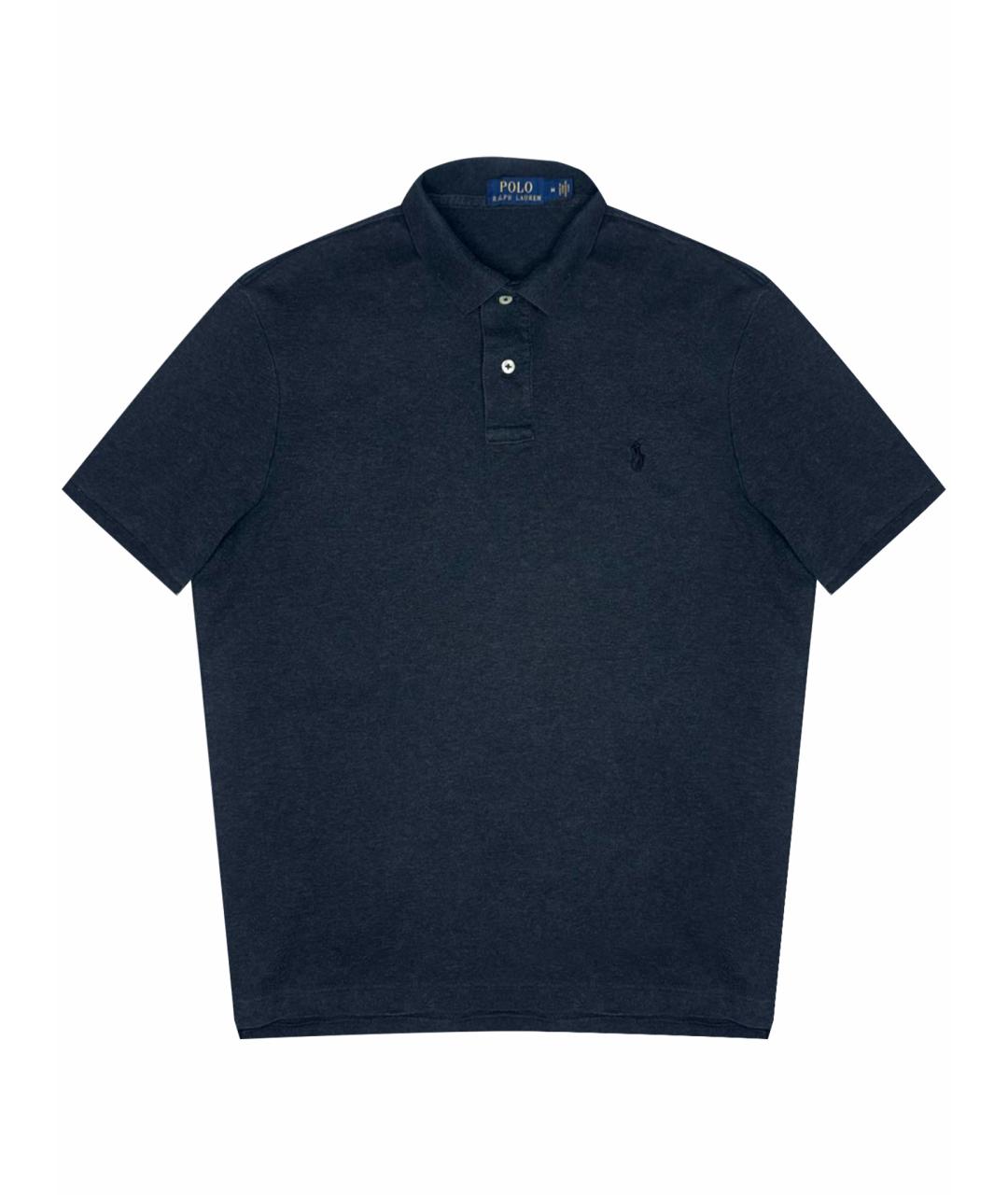 POLO RALPH LAUREN Серое хлопковое поло с коротким рукавом, фото 1