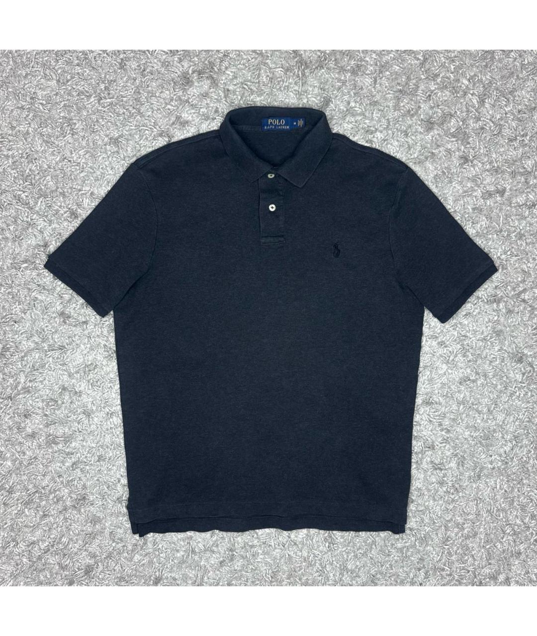 POLO RALPH LAUREN Серое хлопковое поло с коротким рукавом, фото 5