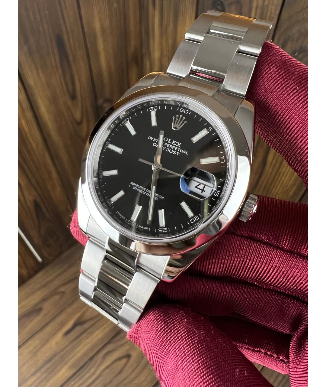 ROLEX Черные часы, фото 3