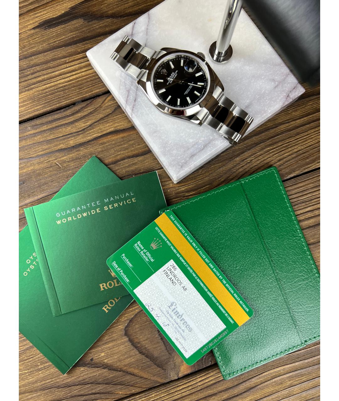 ROLEX Черные часы, фото 2