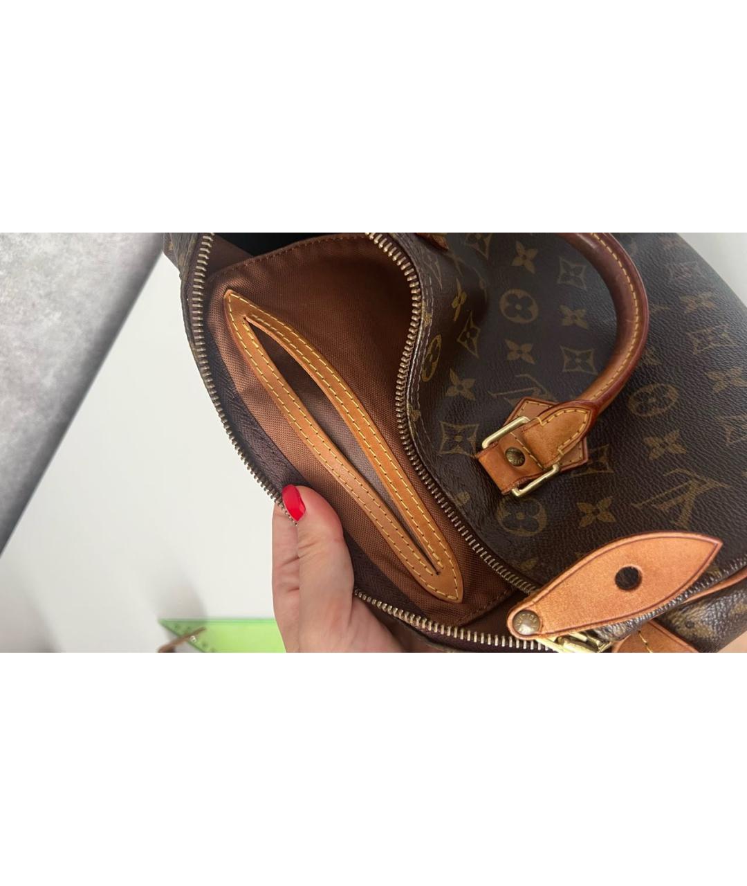 LOUIS VUITTON Коричневая сумка с короткими ручками, фото 4