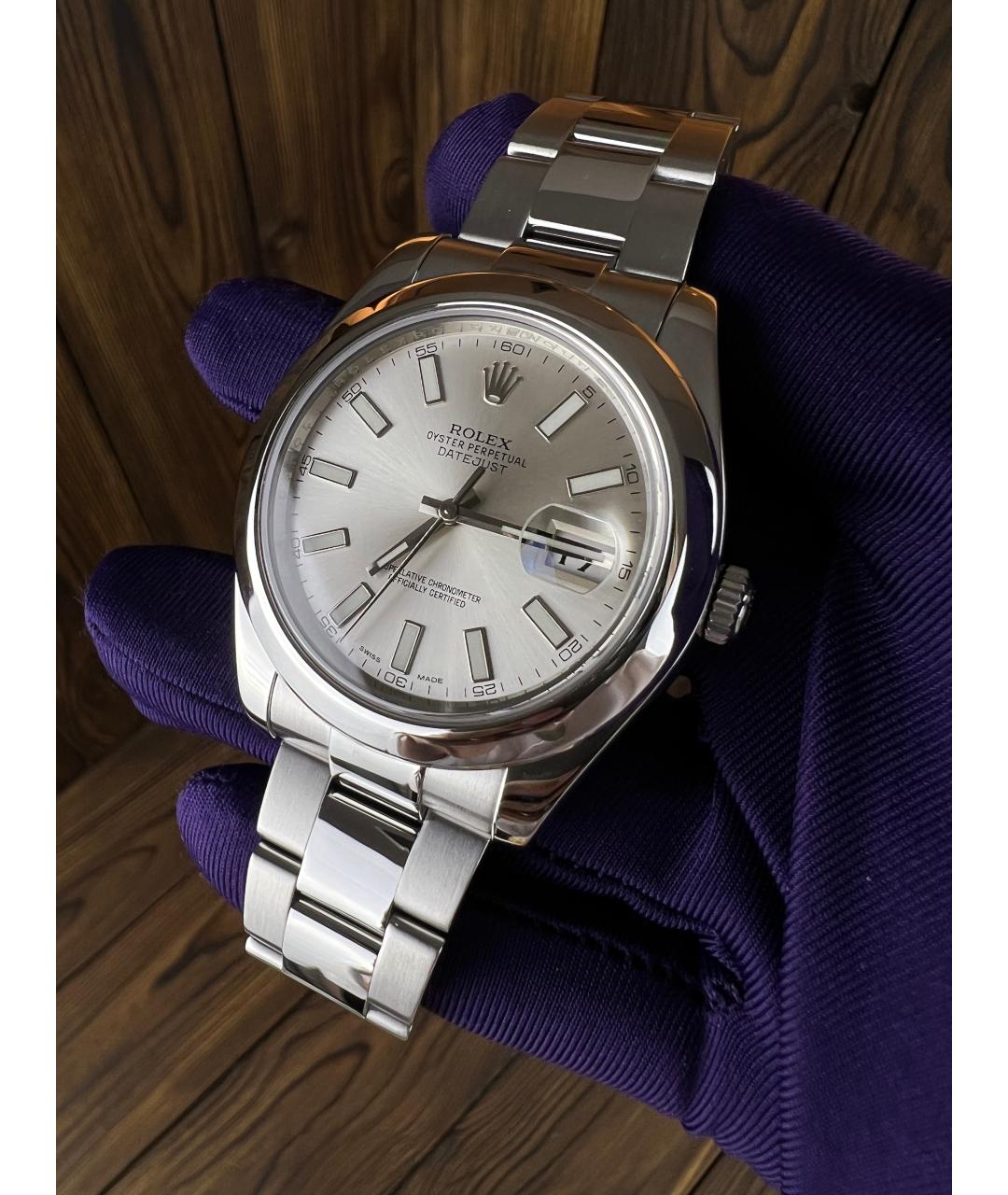 ROLEX Серые часы, фото 3