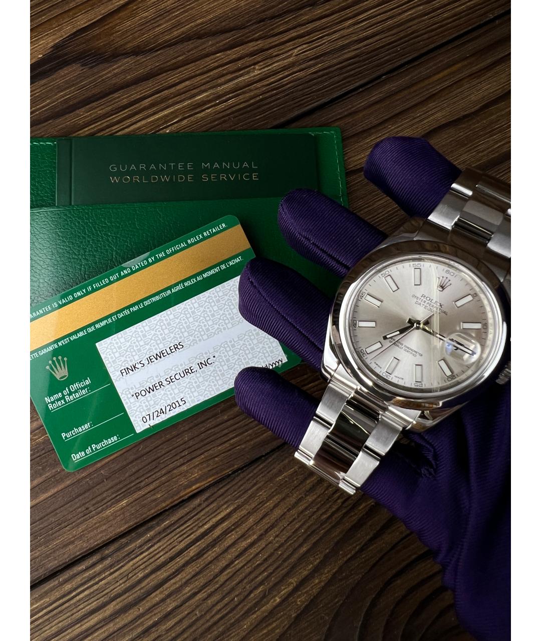 ROLEX Серые часы, фото 2