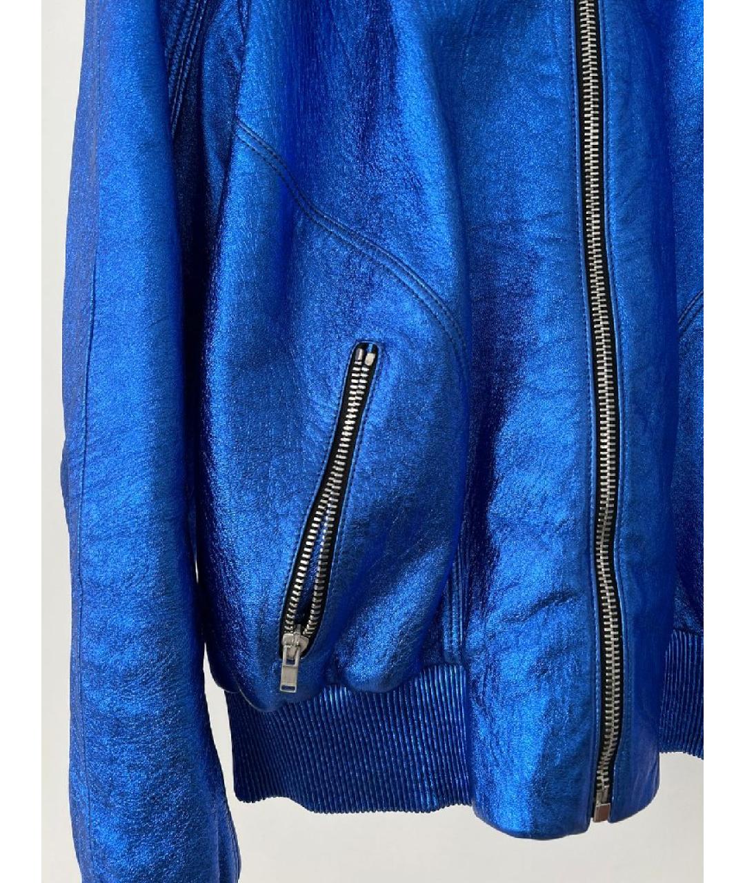 SAINT LAURENT Синяя хлопковая куртка, фото 4