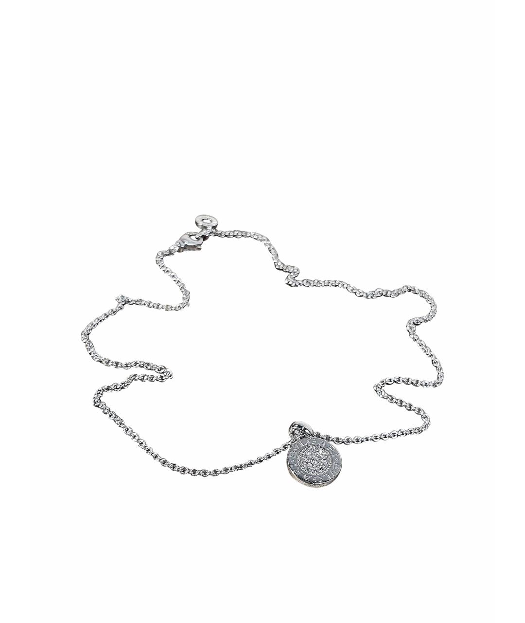 BVLGARI Серебряное колье из белого золота, фото 1