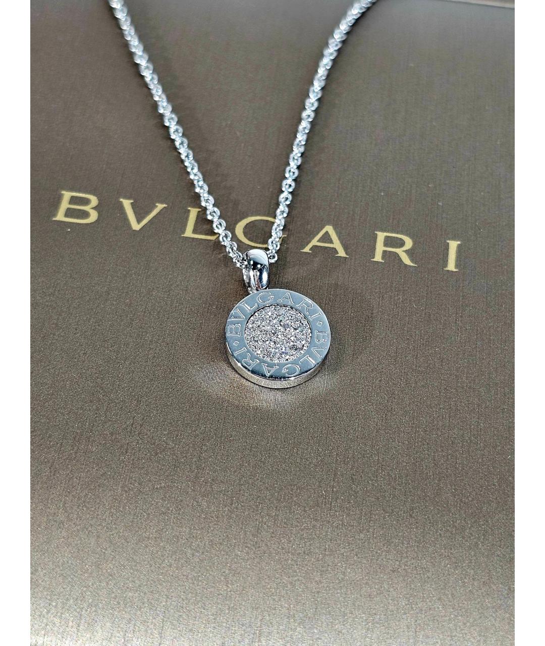 BVLGARI Серебряное колье из белого золота, фото 2