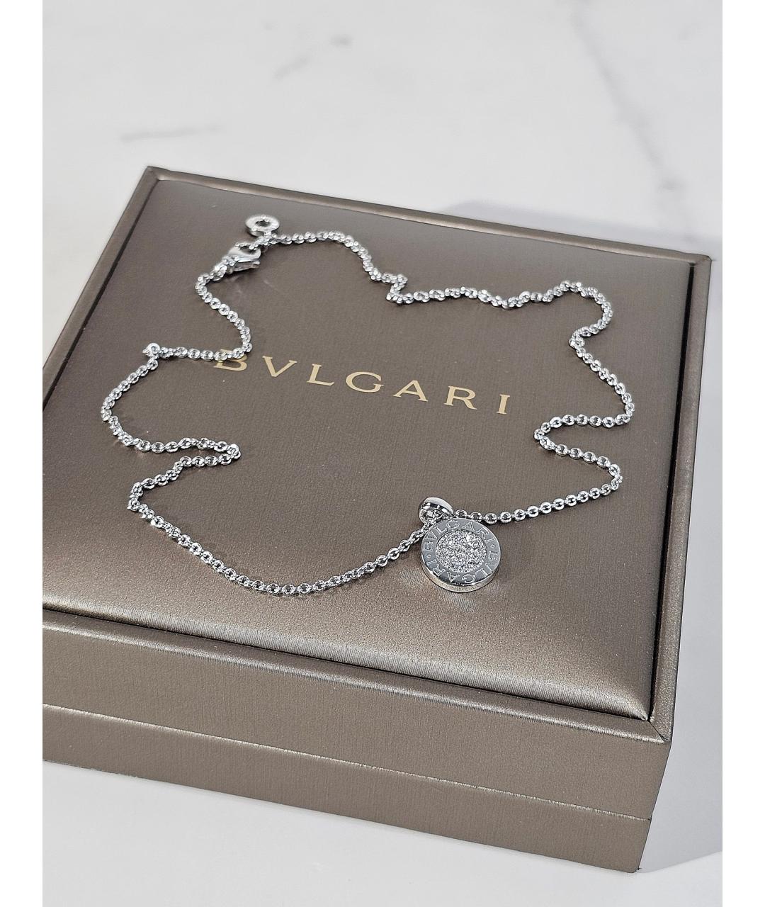 BVLGARI Серебряное колье из белого золота, фото 3