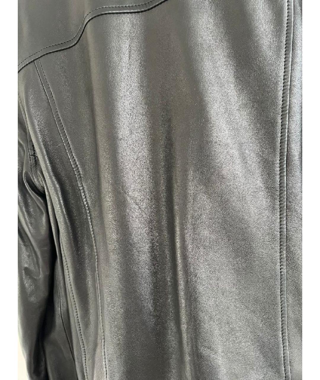 BALMAIN Черная кожаная куртка, фото 4