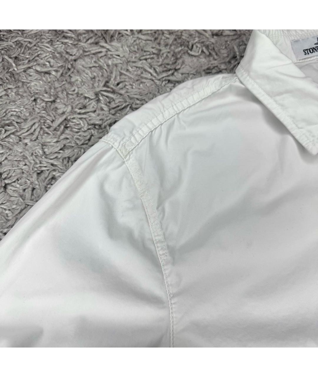 STONE ISLAND Белая хлопковая куртка, фото 7