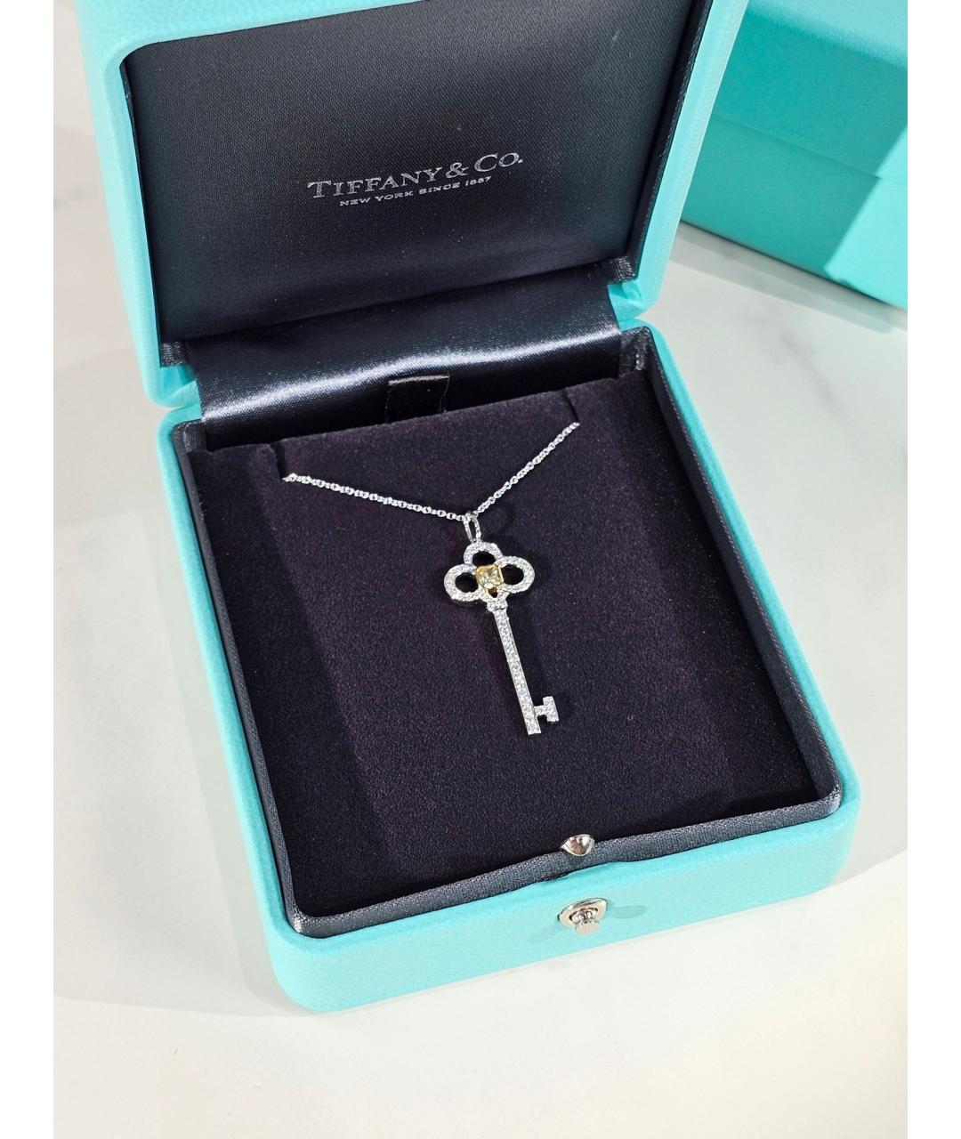 TIFFANY&CO Золотое платиновое колье, фото 4