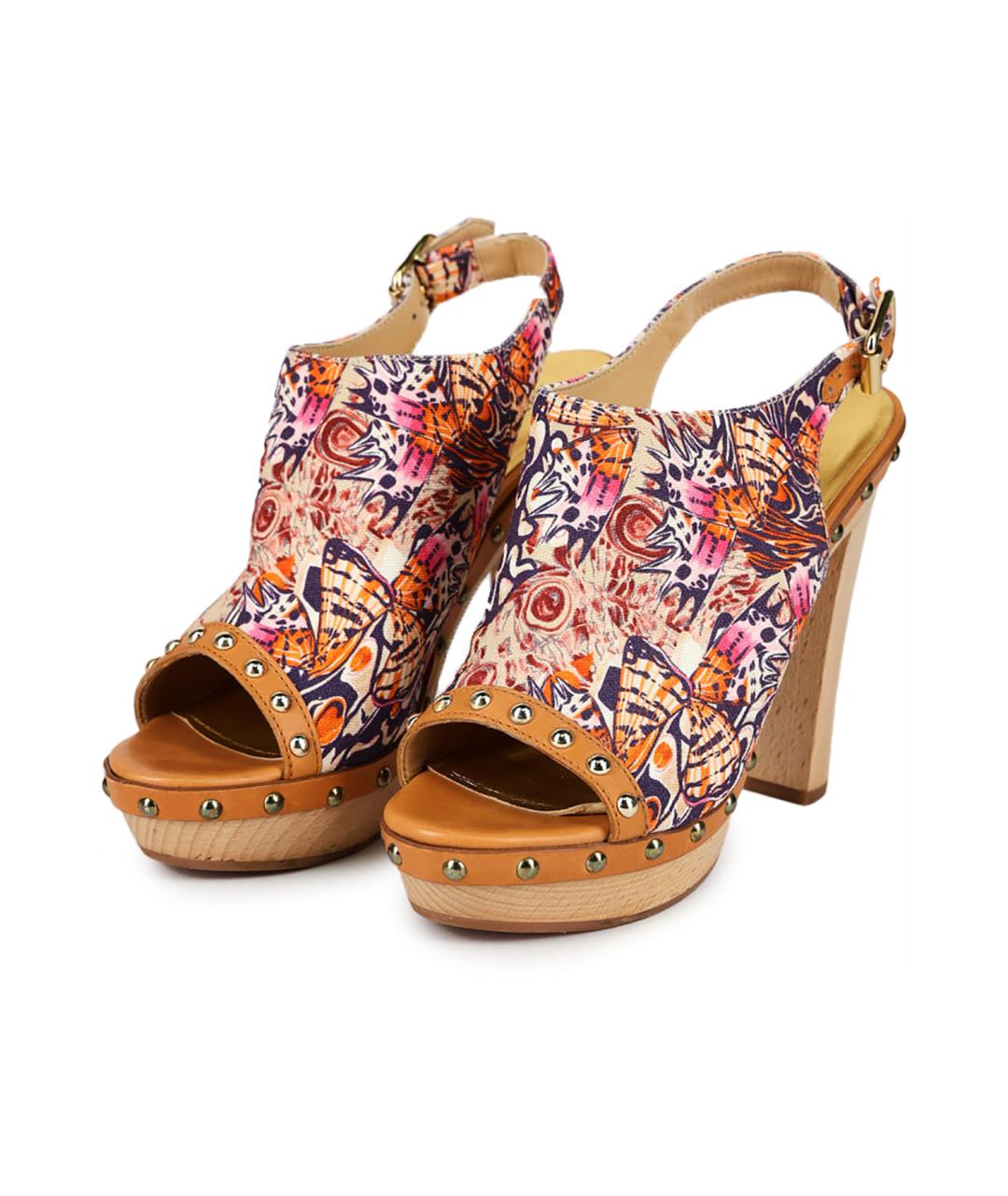 EMILIO PUCCI Мульти текстильные босоножки, фото 2
