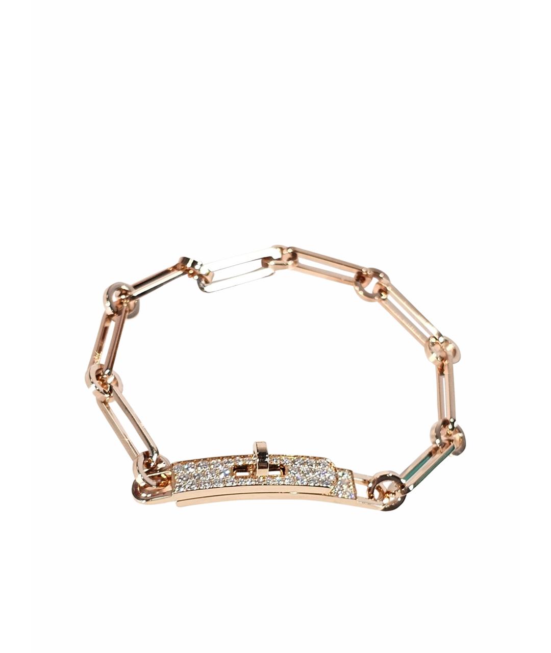 HERMES Золотой браслет из розового золота, фото 1