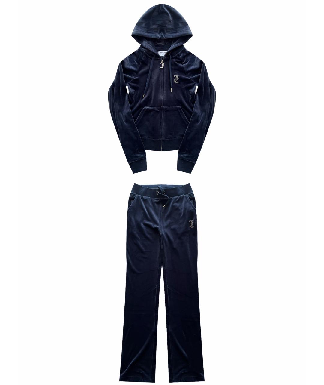 JUICY COUTURE Темно-синий полиэстеровый спортивные костюмы, фото 1