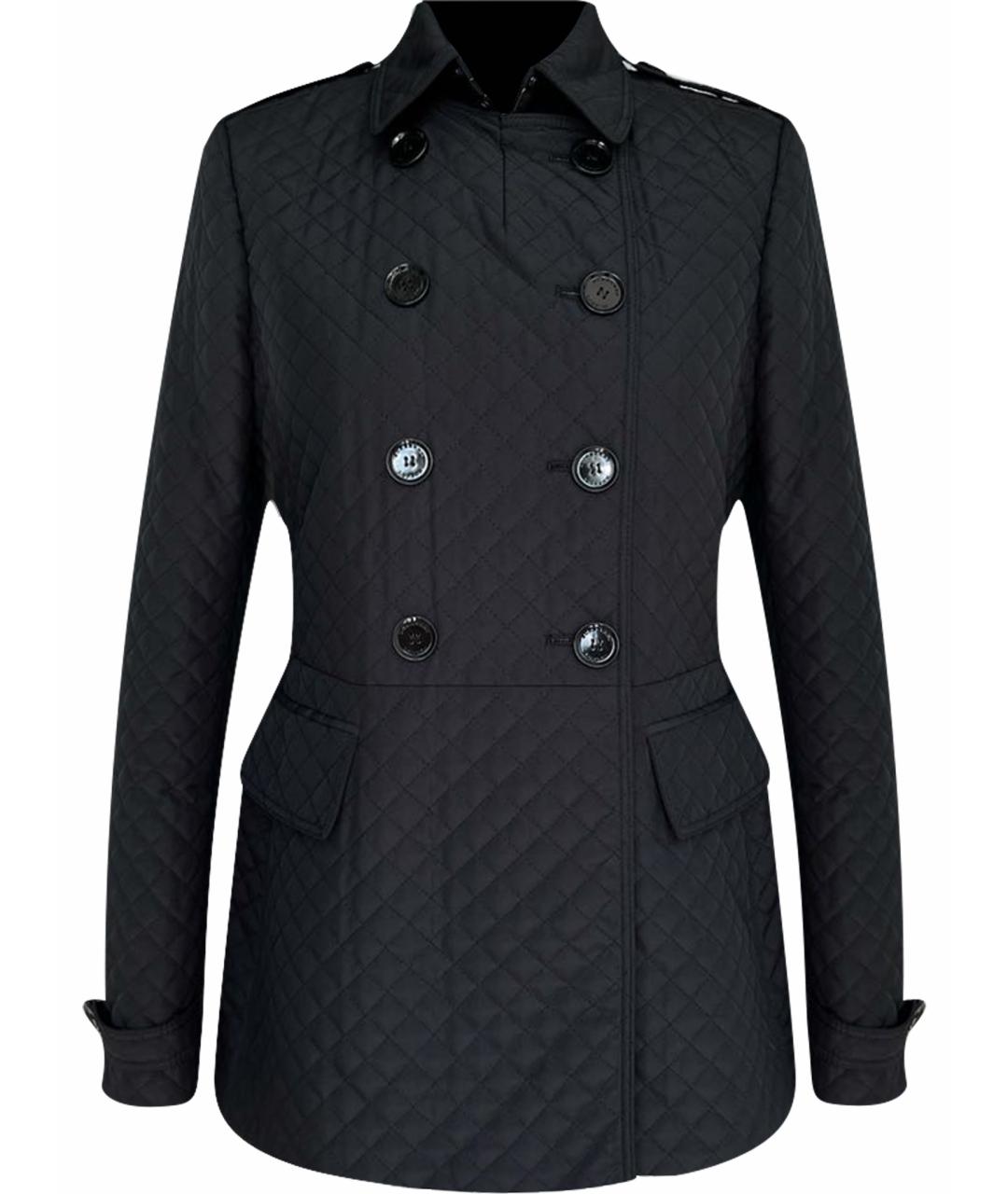 BURBERRY Черная полиэстеровая куртка, фото 1