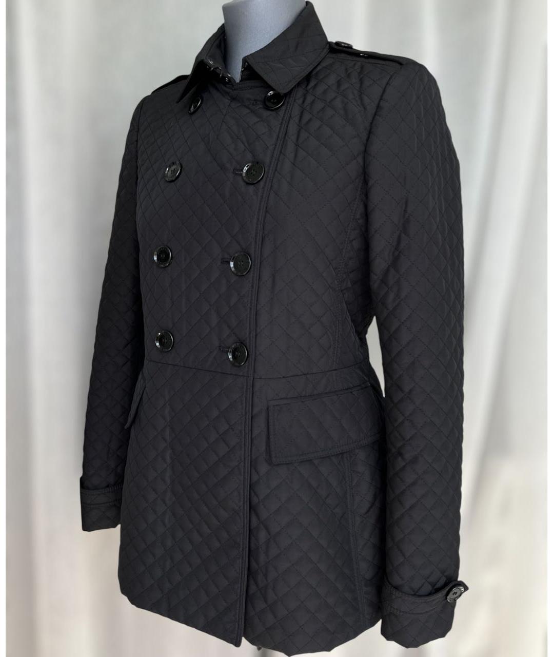 BURBERRY Черная полиэстеровая куртка, фото 3