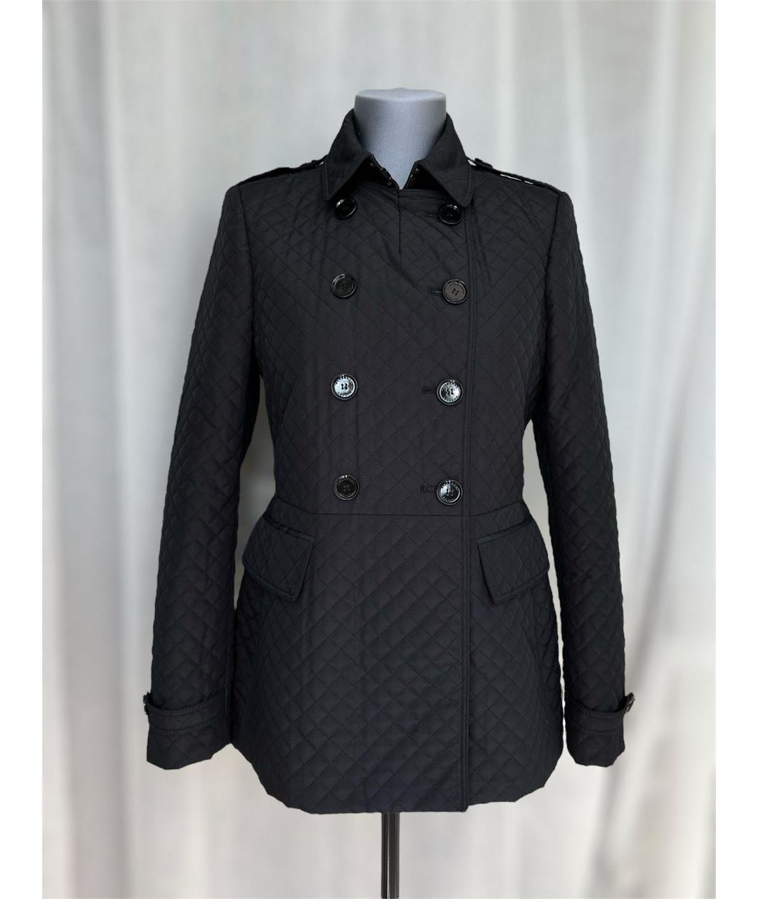 BURBERRY Черная полиэстеровая куртка, фото 4